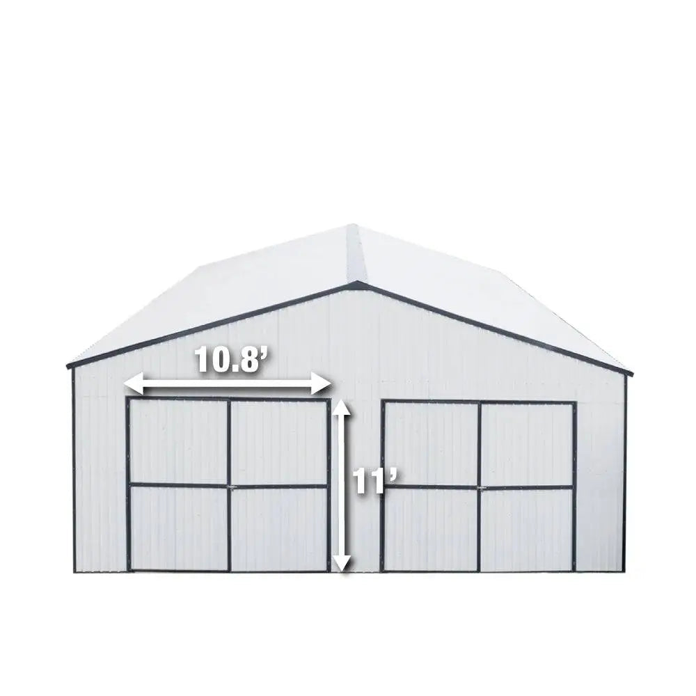 30' × 40' Heavy-Duty Steel Garage | 1,260 Sq. Ft.