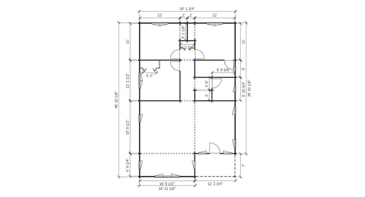 Aspen Retreat floor plan — Modern Retreat Buildings Signature Home