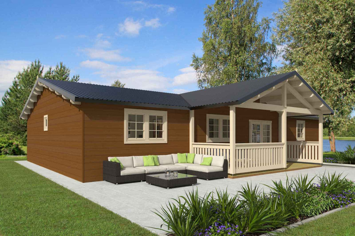 Cedar Ridge exact-model exterior — Modern Retreat Buildings Signature Home