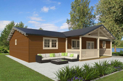 Cedar Ridge exact-model exterior — Modern Retreat Buildings Signature Home
