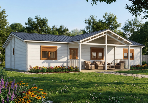 Cedar Ridge concept rendering shown with charcoal metal roofing; final specifications confirmed in your quote.