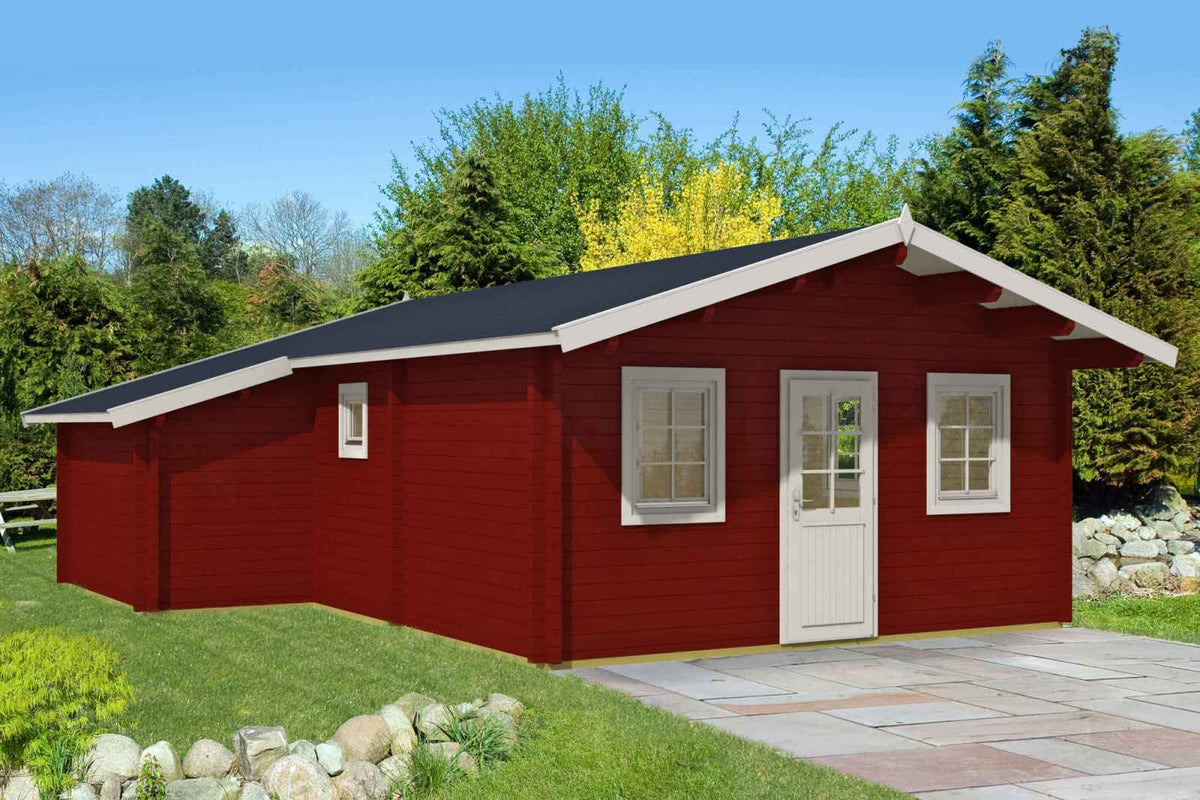 Signature Cascade Cabin exterior rendering — included in Signature Estate Compound