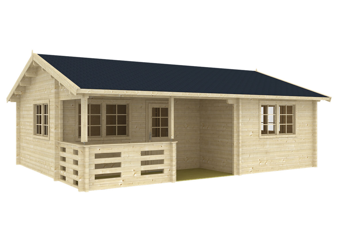 Signature Meadowlark Cabin exterior rendering — included in Signature Homestead