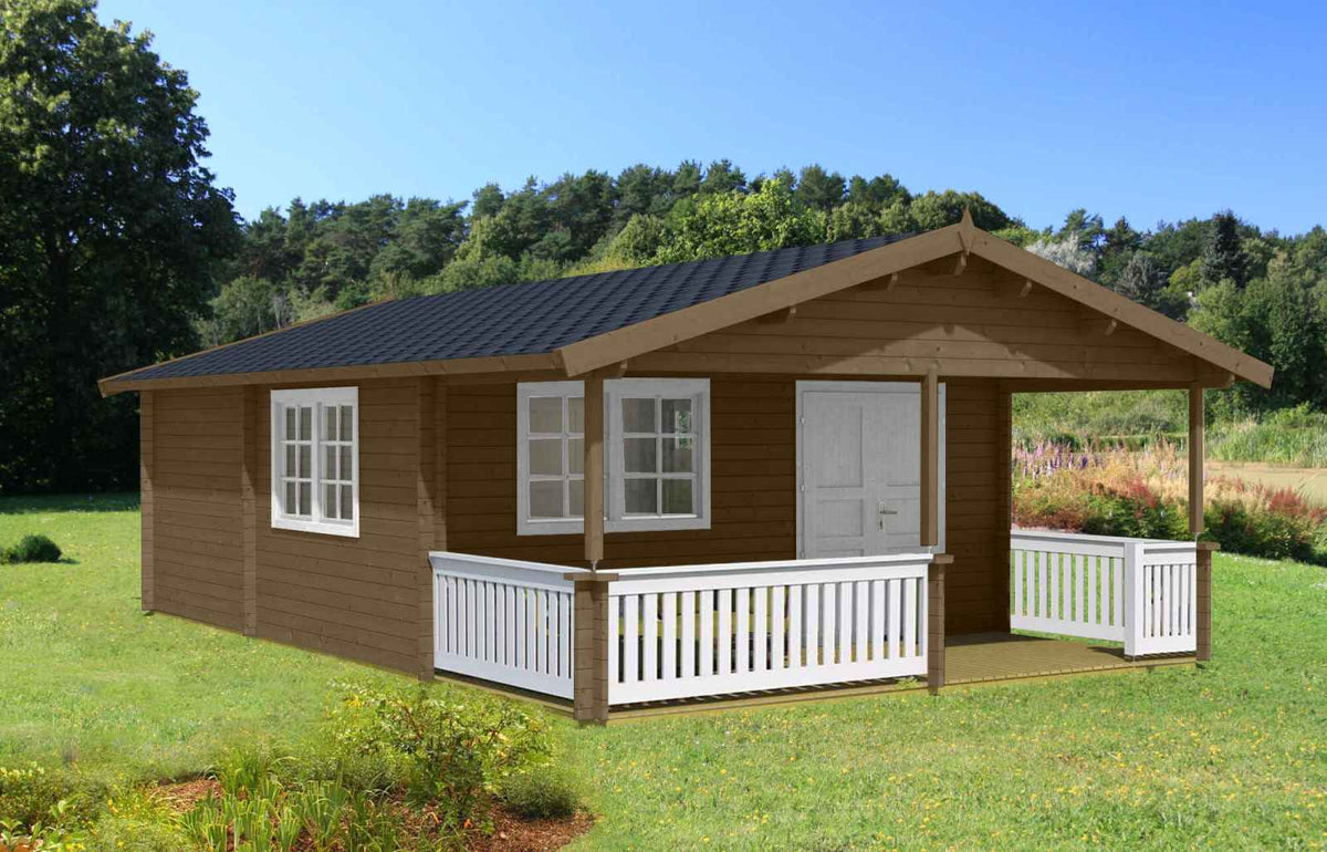 Signature Northstar Cabin exterior rendering — included in Signature Retreat Compound