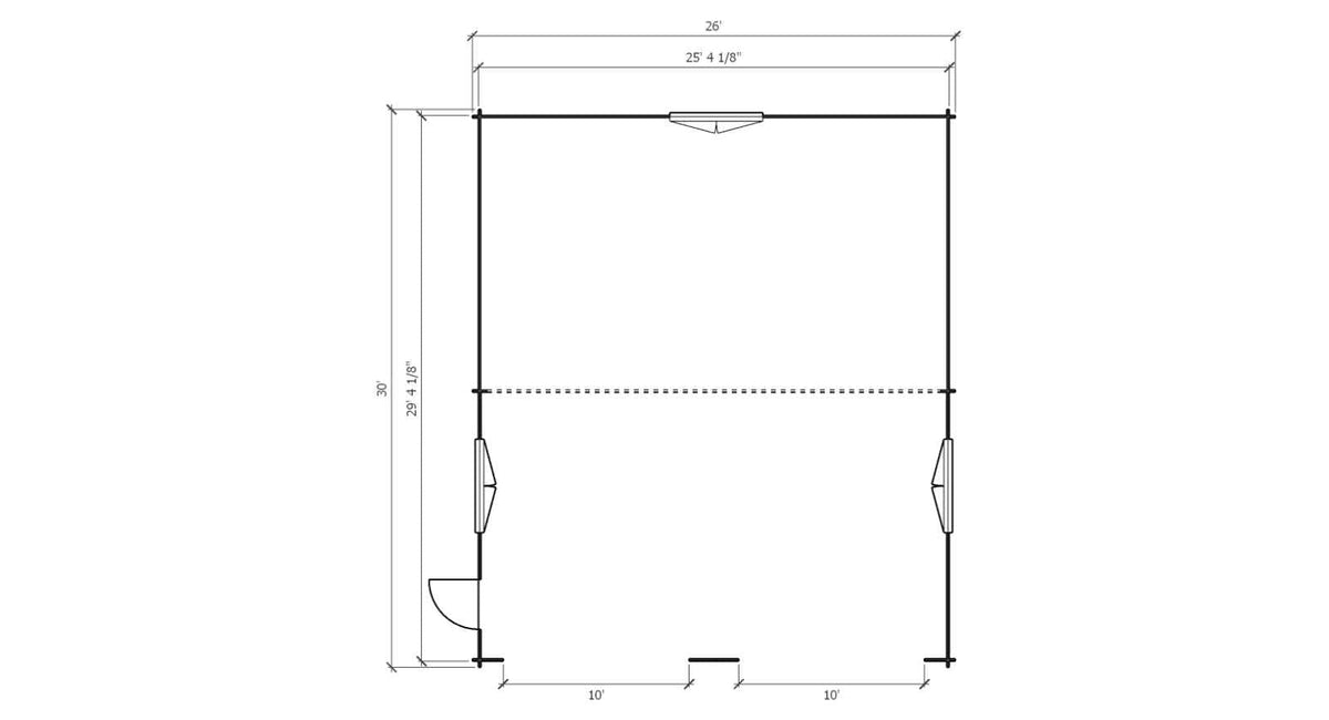 Signature Ponderosa Garage and Workshop floor plan — included in Signature Homestead