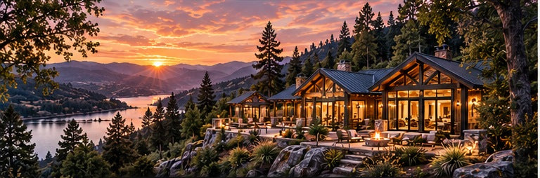 Conceptual marketing visualization of the Signature Retreat Compound