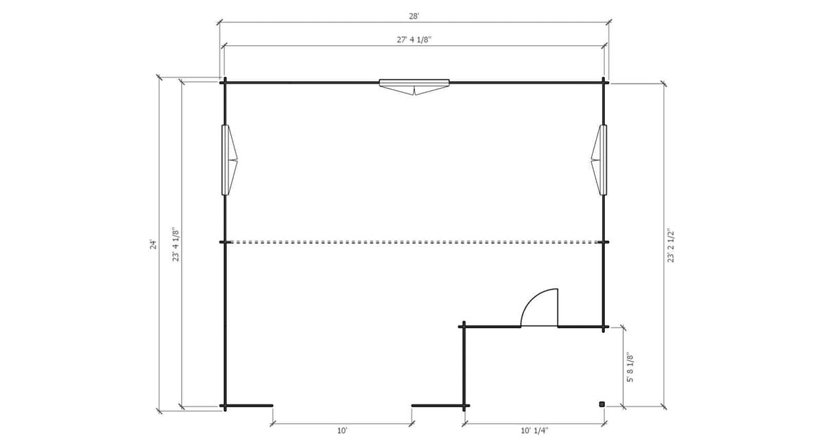 Signature Trailhead Garage and Workshop floor plan — included in Signature Retreat Compound