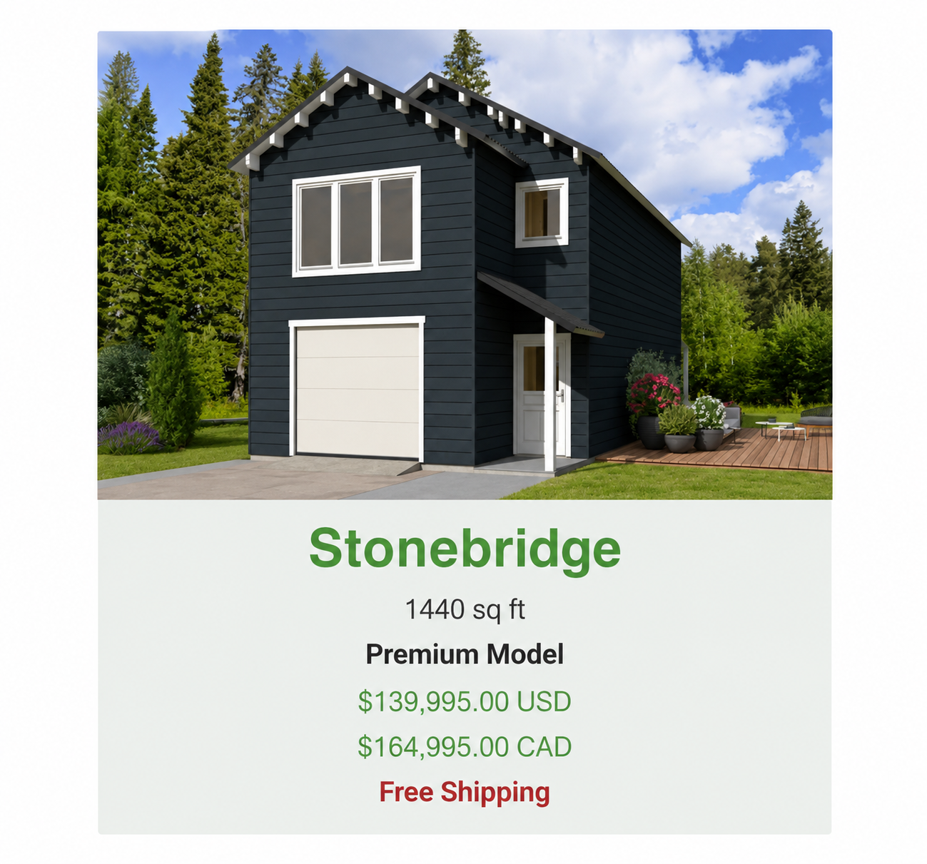 Stonebridge Signature Home - 1,440 sq ft premium model