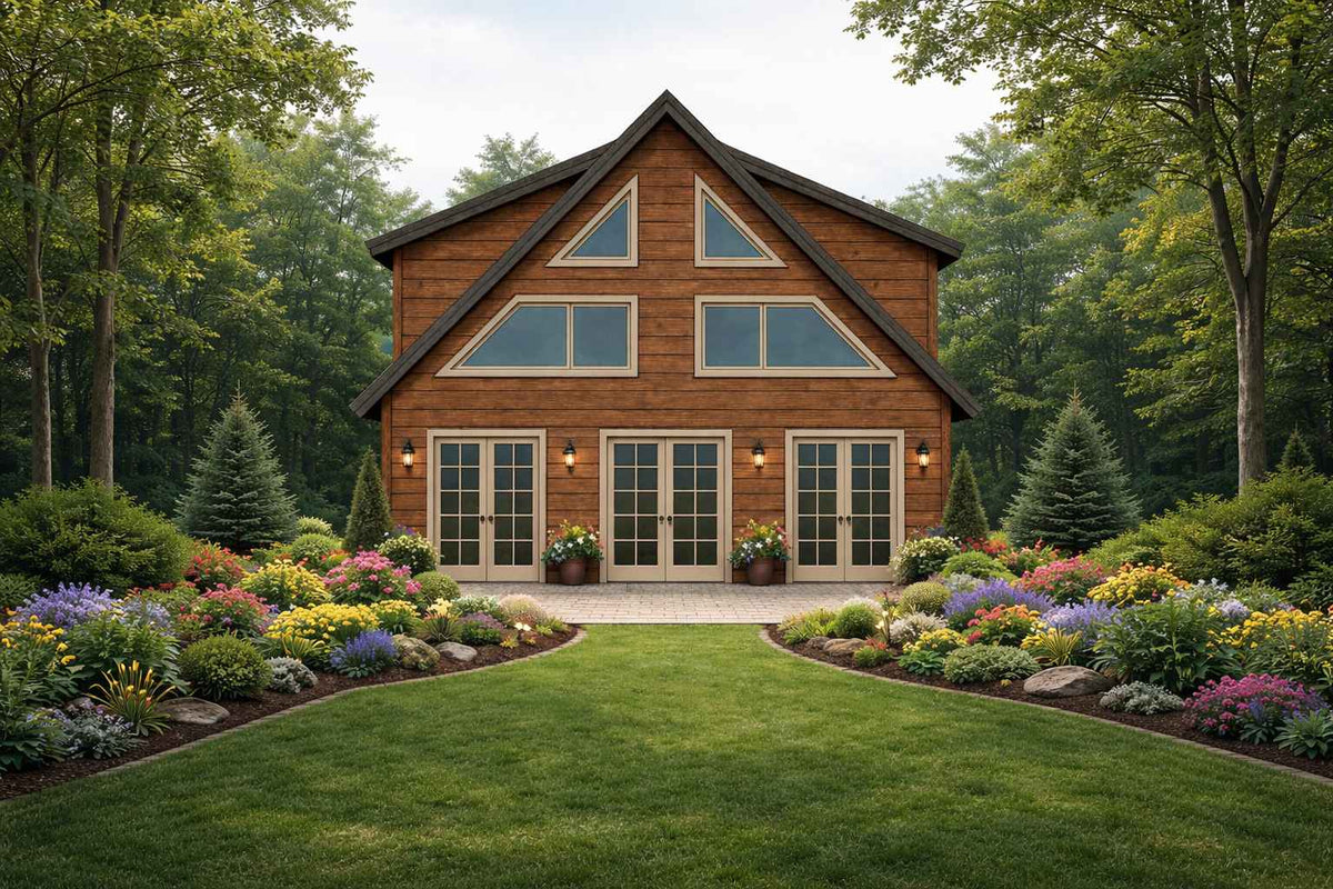 Timberline Lodge exact-model exterior — Modern Retreat Buildings Signature Home
